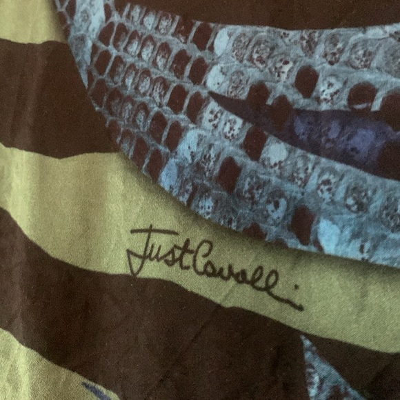 Roberto Cavalli Just Cavalli Knit Printed Blouse xs - Picture 7 of 16